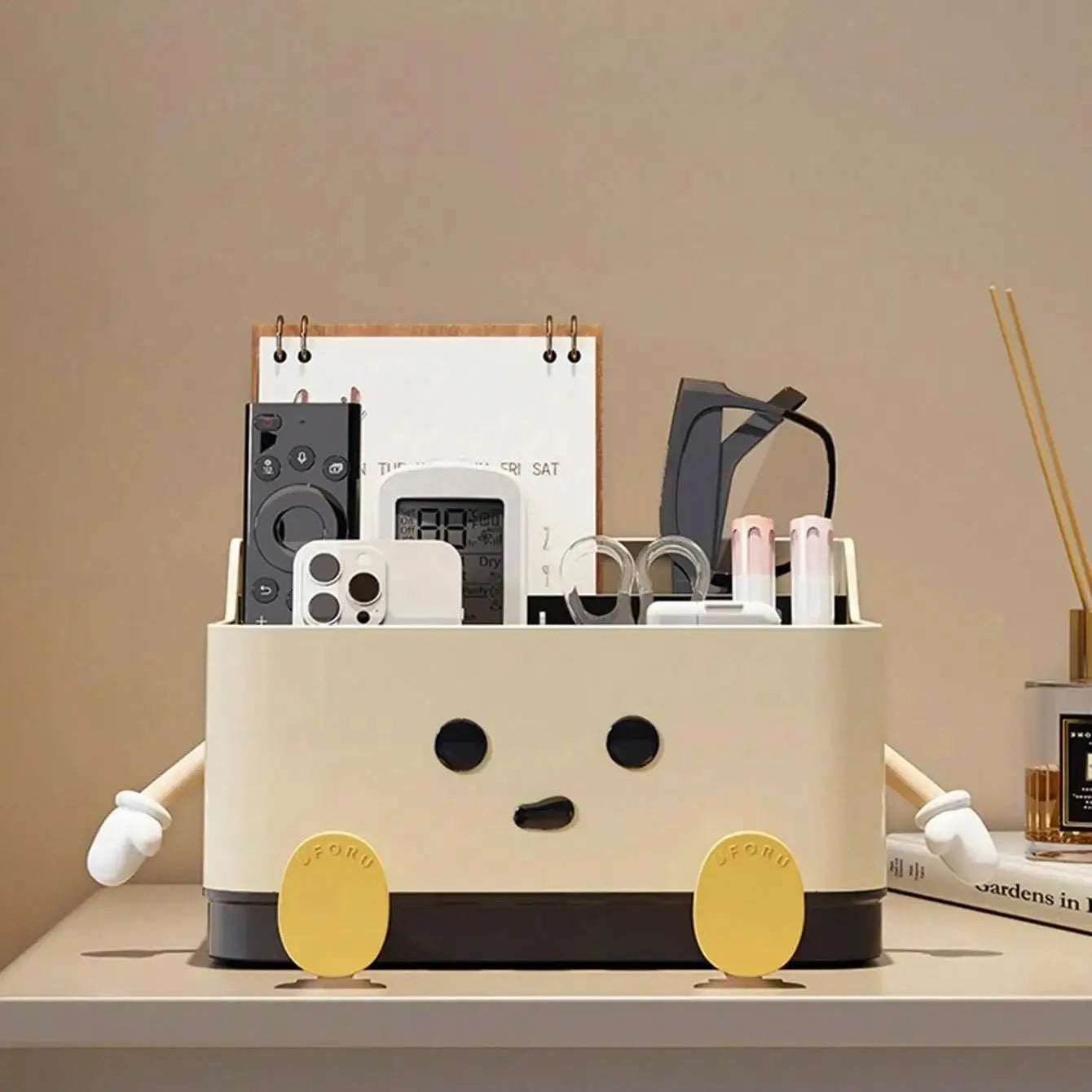 Multifunctional Desktop Storage Box for Cosmetics and Sundries Countertop Organizer and Display Shelf