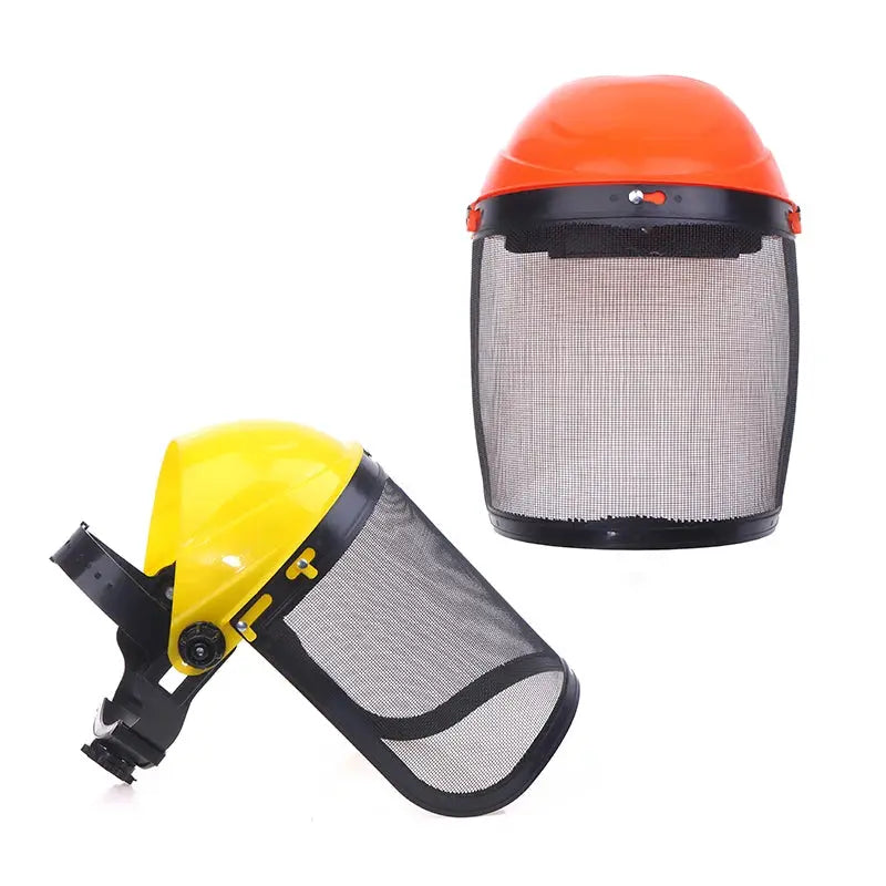 Garden Trimmer Safety Helmet With Full Face Mesh Protective Mask For Logging Brush Cutter Forestry Protection