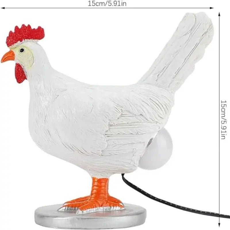 Decorative Night Light Simulated Chicken Lamp LED Table Lamp For Easter Home Decor Party Carnival - Simples Market