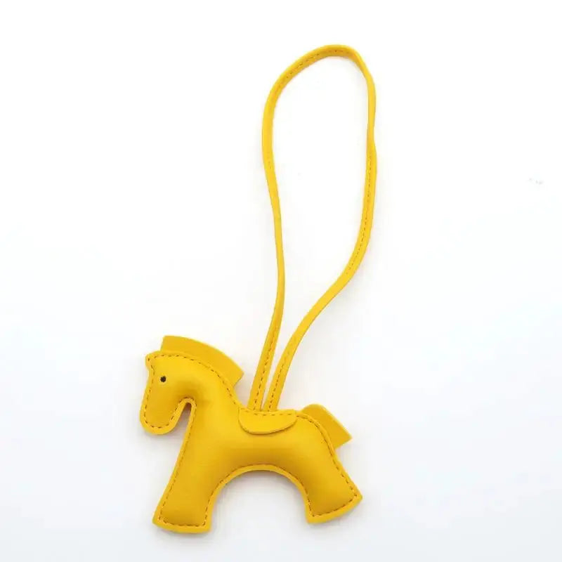 Premium PU Leather Pony Embellishment Car Keychain Multicolor Horse Design For Bags Keys Gift Birthday
