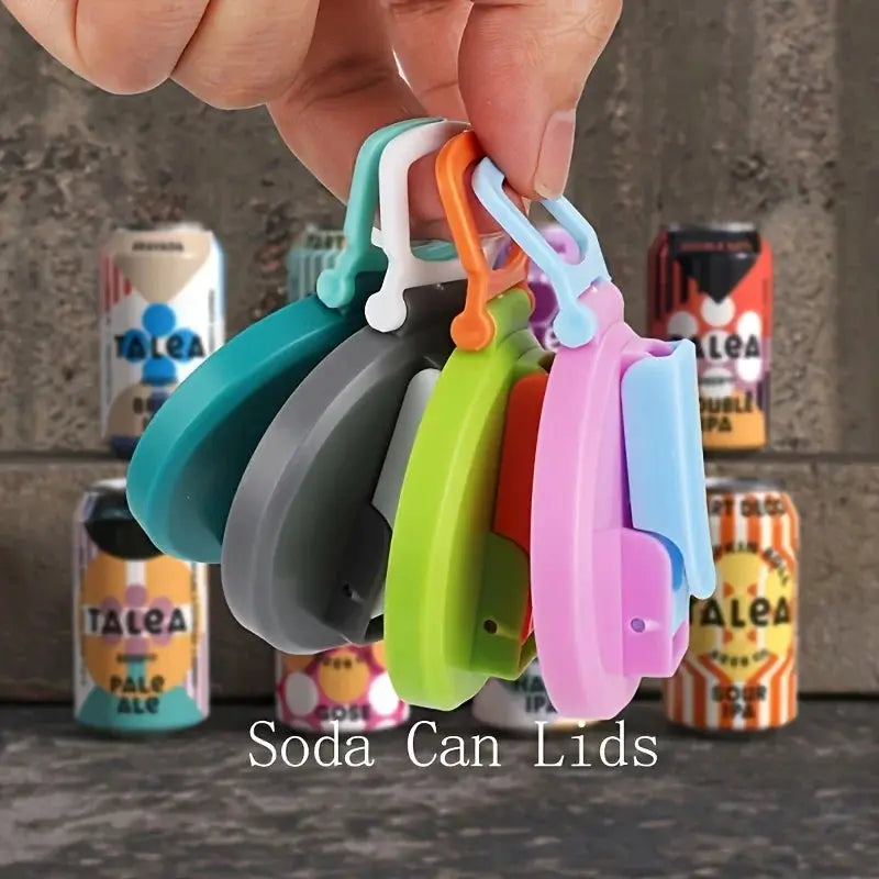 Reusable Soft Drink Can Lid For Beverages And Juices With Straw Eco Friendly Spill Proof Cap