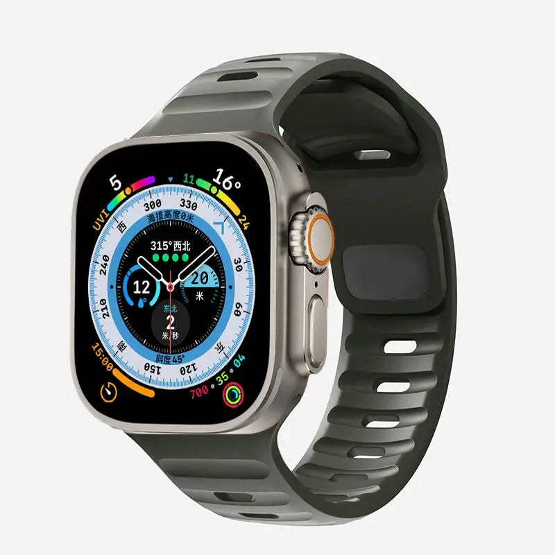 Strap For Apple Watch Band 49mm 44mm 45mm 41mm 40mm 42mm 38mm Soft Silicone sport Bracelet iwatch Serise 8 7 SE 6 5 9 Ultra 49mm
