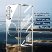 Simples Market HD Clear tempered film magnetic phone case for Samsung Z Fold 7/6/5/4/3