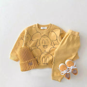 New Designer Cartoon Baby Tracksuit Unisex Summer Printed T Shirt and Shorts Set