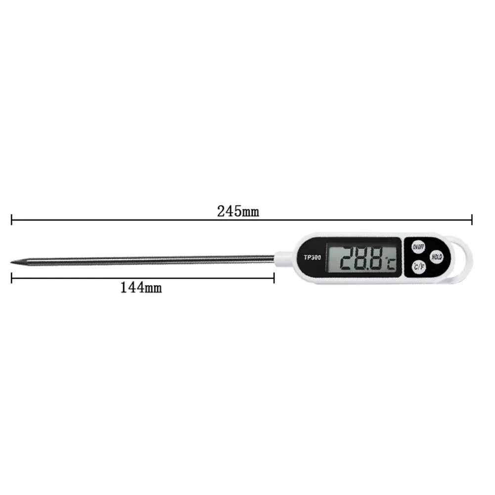 TP300 Electronic Food Thermometer Instant Read Digital Meat Thermometer LCD Display for Meat Cooking BBQ Milk