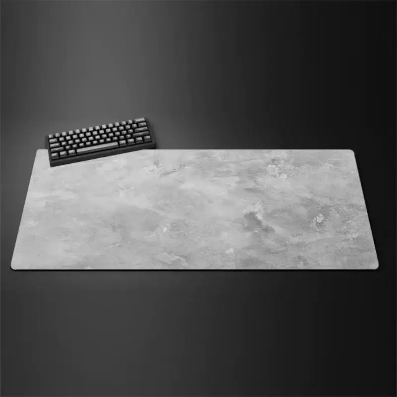 Dapesuom XXL Extended Gray Mouse Pad For Gaming And Work Non Slip Rubber Base Ultra Smooth Surface Desk Mat