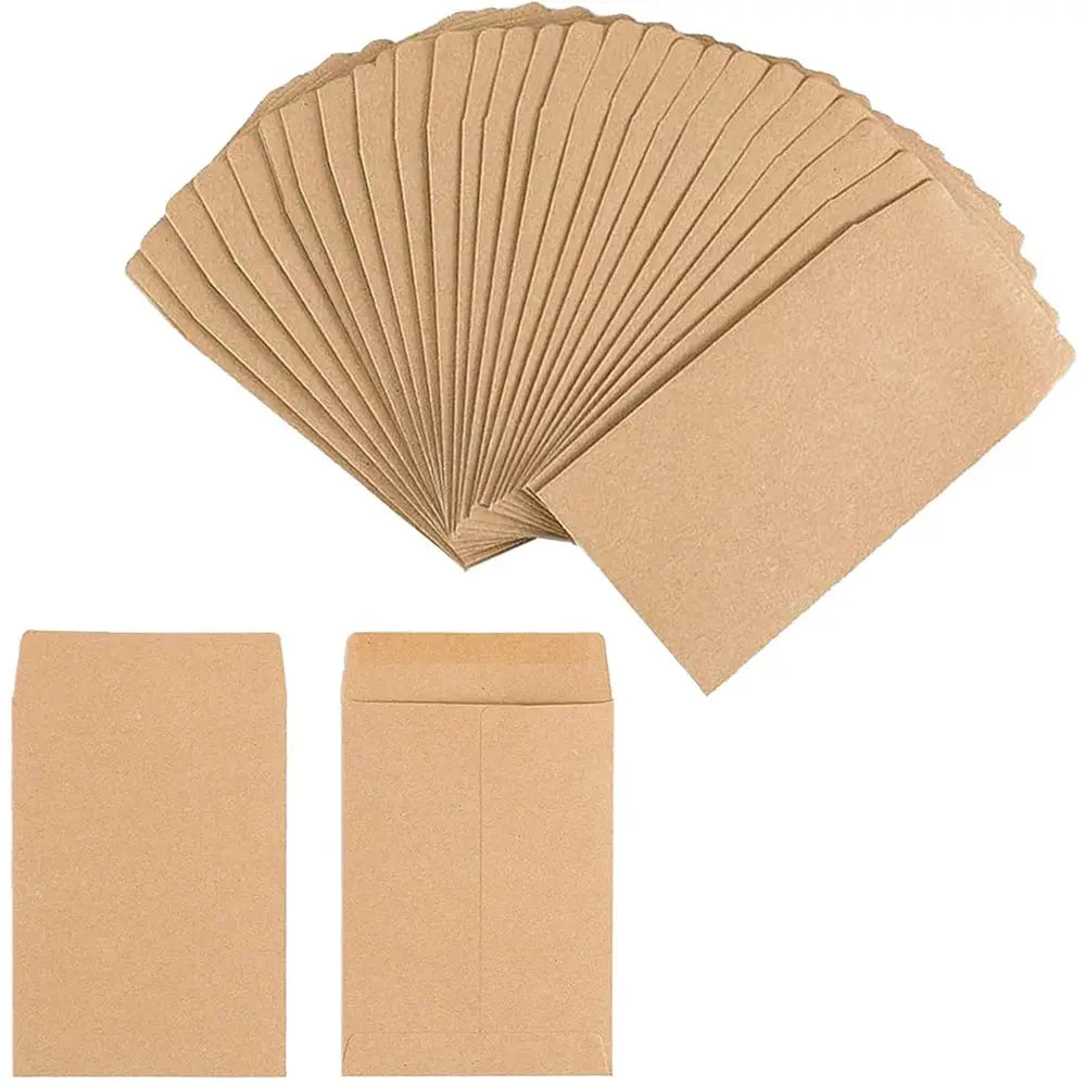 Seed Envelopes Bulk Pack 100 or 200 Pcs 6x10cm Resealable Seed Packets for Storage and Organization