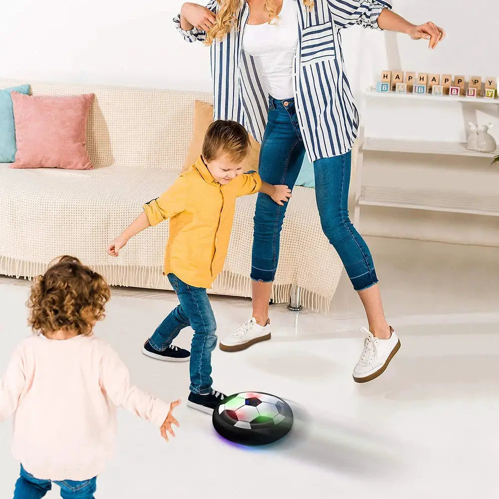 LED Hover Soccer Ball With Air Power Training For Indoor And Outdoor Play Lights For Kids Birthday Gift