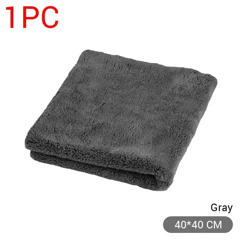 SEAMETAL microfiber car towel, gray, 40x40 cm, 1 pc