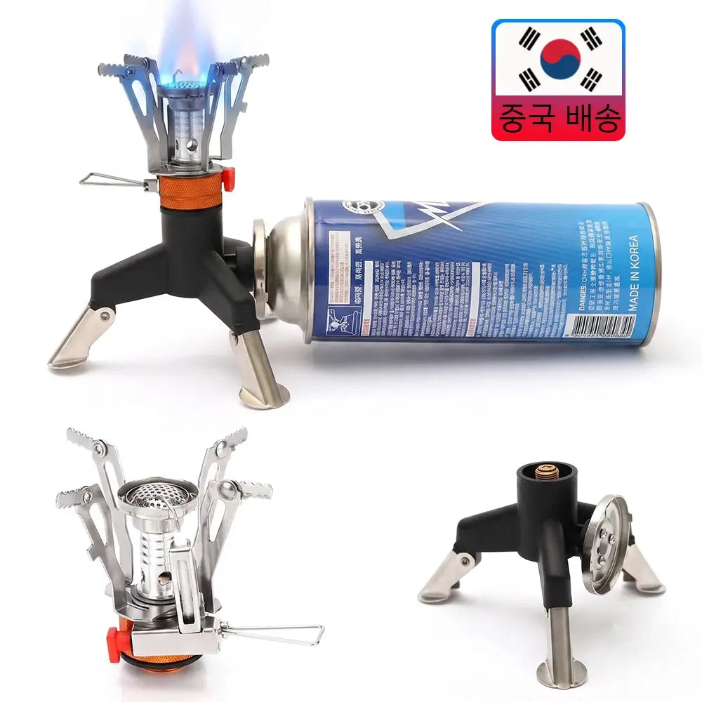 Pandatour portable all-in-one camping stove with converter, Simples Market, compact lightweight outdoor cooking gear
