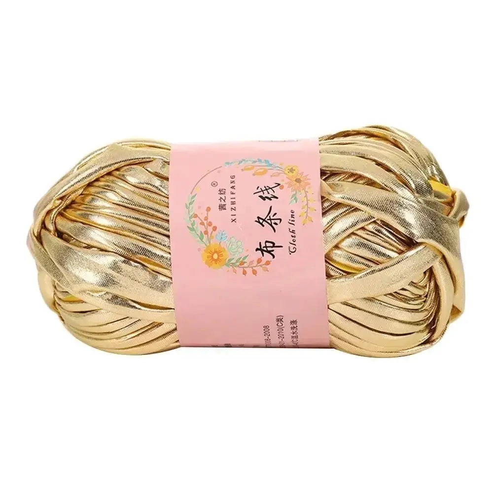 Imitation Leather Crochet Yarn With Magic Color Shine for DIY Sewing and Hand Knitting Ideal for Cushions and Home Decor