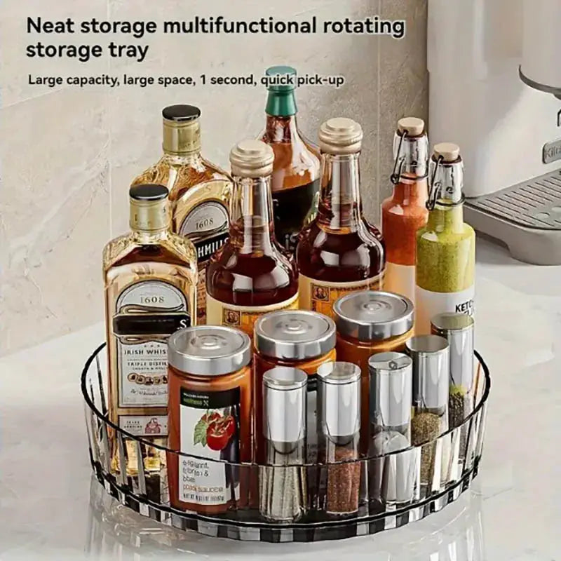 360 Degree Rotating Spice Rack Organizer For Kitchen And Bathroom Desktop Countertop Easy Access And Efficient Storage
