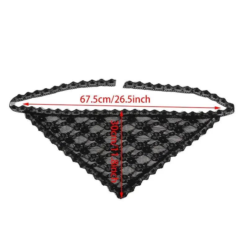 Black lace thong underwear with floral lace pattern, Simples Market