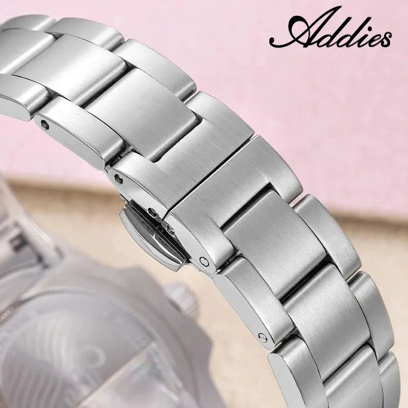 Addies women's stainless steel watch with metal bracelet