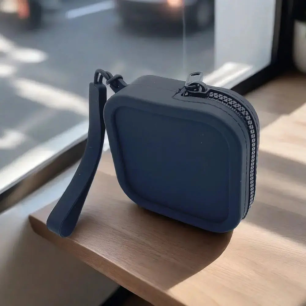 Silicone Organizer Wallet Pouch Waterproof Coin Purse Earphone Bag Travel Zipper Case for Students
