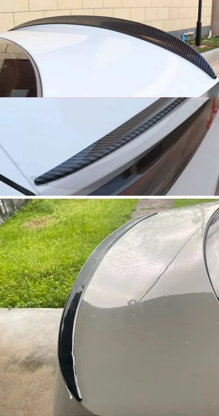 Simples Market carbon fiber rear trunk spoiler wing lip for BMW 3 Series E90 sedan