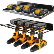 Power Tool Wall Mount Holder Heavy Duty Pegboard Wall Storage Rack For Drill Screwdriver And Tool Set In Workshop Garage