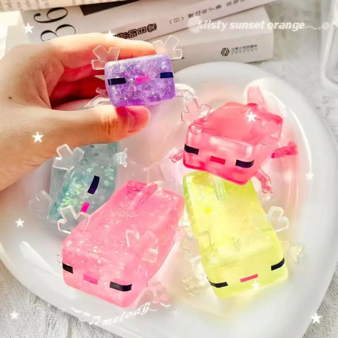 Axolotl Squeeze Soft Squishy Stress Relief Stretchable Toy For Halloween Christmas Birthday Party Favors Classroom