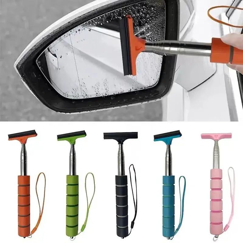 Simples Market five-color car rearview mirror wiper cleaning tool with telescopic handle