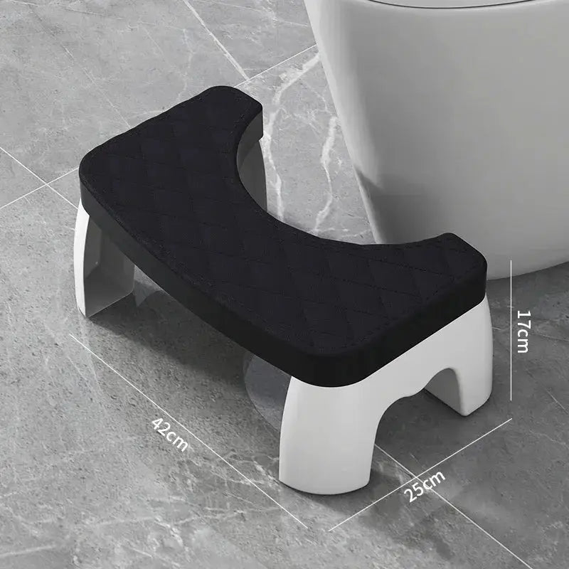 Adjustable Non Slip Squat Stool For Toilet Bathroom Step Stool Anti Skid Base Portable Space Saving Home Travel