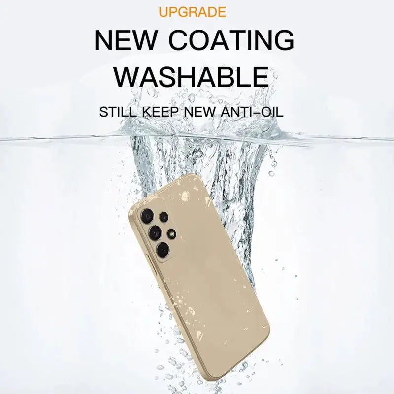 Simples Market gold liquid-silicone shockproof phone case for Samsung Galaxy smartphones
