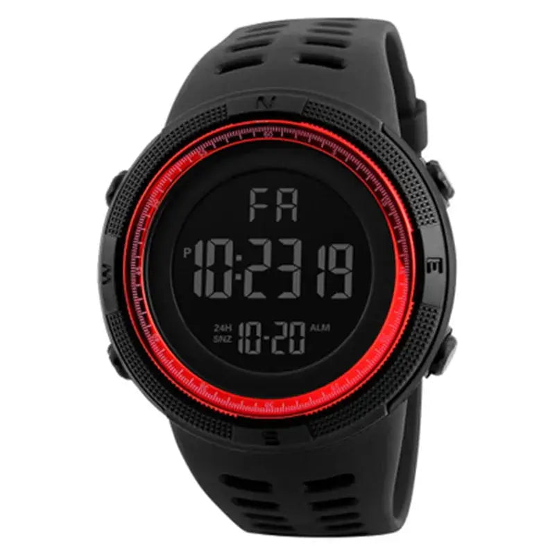 TrailForge Military Sports Digital Watch With Luminous LED Display Shock Resistant Waterproof Durable
