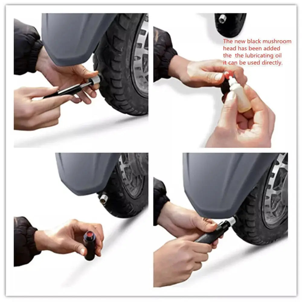 17PCS outer tire puncture repair kit with mushroom plug tool by Simples Market for motorcycle, scooter, bike, car