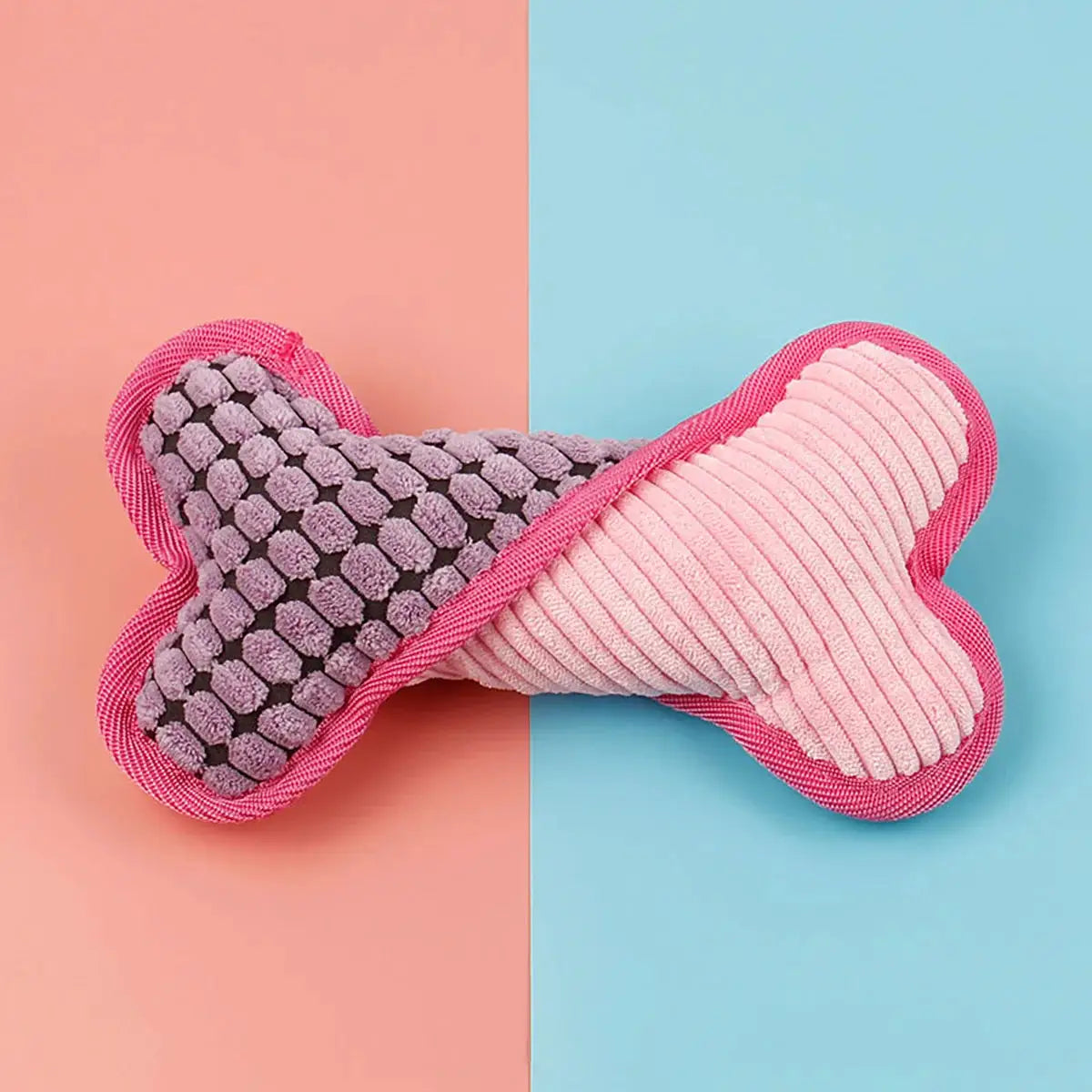 Plush Squeaky Bones Dog Toys For All Sizes, Stuffed Chew Toy Gifts For Puppies And Adult Dogs