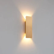 Simples Market modern LED indoor wall lamp; rectangular aluminum wall light with warm white glow up and down