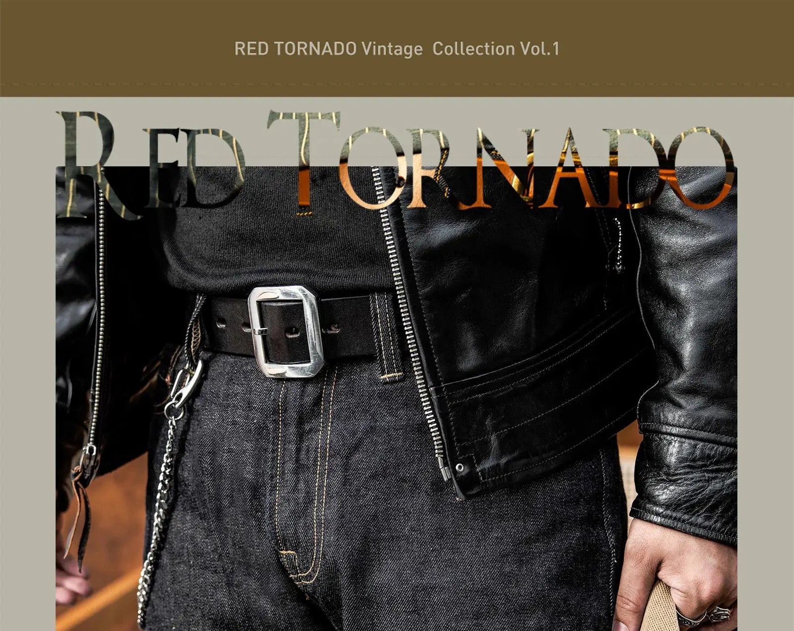 Red Tornado American Jeans, dark indigo 12oz selvedge denim, loose straight fit