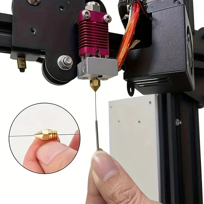 10 Piece Cleaning Nozzle Tool Kit for Windshield Wipers 3D Printer Heads Gas Stove Vents and Showerhead Needle Tubes