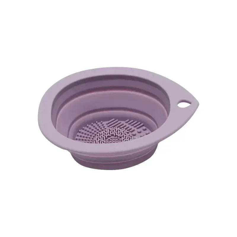 Silicone Makeup Brush Cleaner Folding Cleaning Bowl For Powder Puff And Eyeshadow Brushes Soft Mat Beauty Tools Scrubber