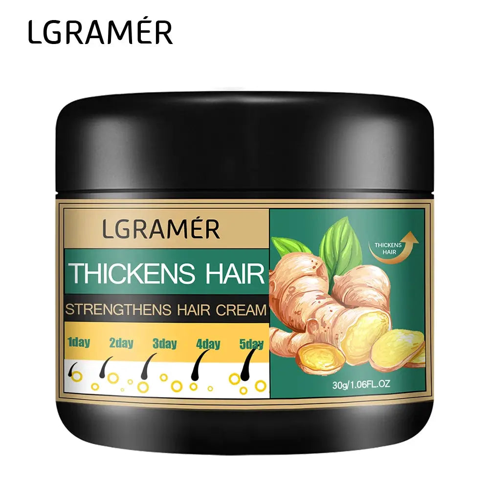 Ginger Hair Cream Deep Cleansing for Hair Growth and Scalp Health Stimulates Follicles and Relieves Hair Loss