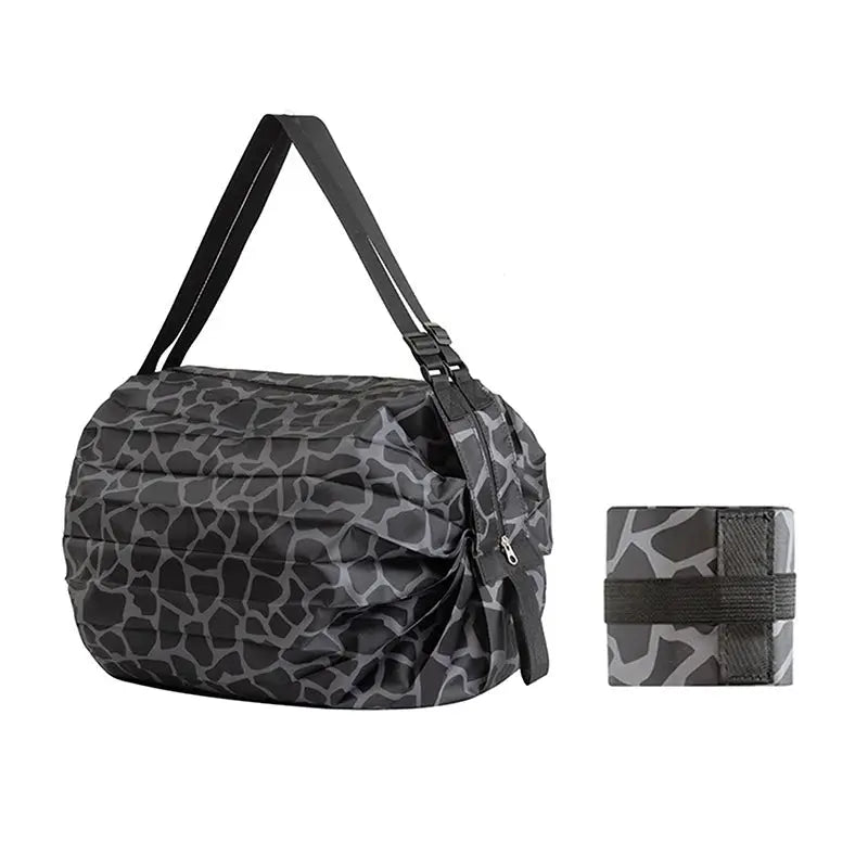 TravelNest Camouflage Foldable Storage Bag With Handle Lightweight Large Capacity Nylon Tote