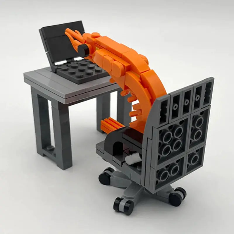 MOC Building Block Shrimp Model Figurines Puzzle Assembly Kit For Boys And Girls Internet Celebrity Parody Toy