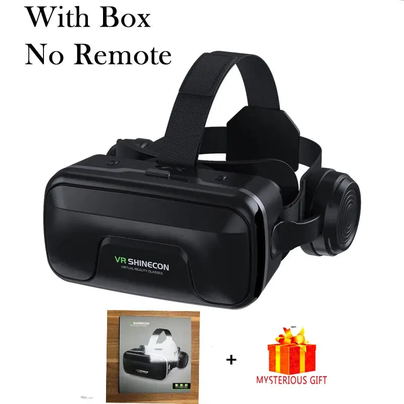 VR Shinecon 10.0 Helmet 3D Glasses Virtual Reality Headset For Smartphone Mobile Gaming Movies And Apps