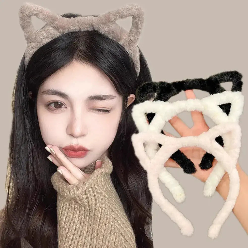 Soft Furry Cat Ear Headband For Women Ideal For Lolita Cosplay Parties Events Cute Accessory For Daily Wear