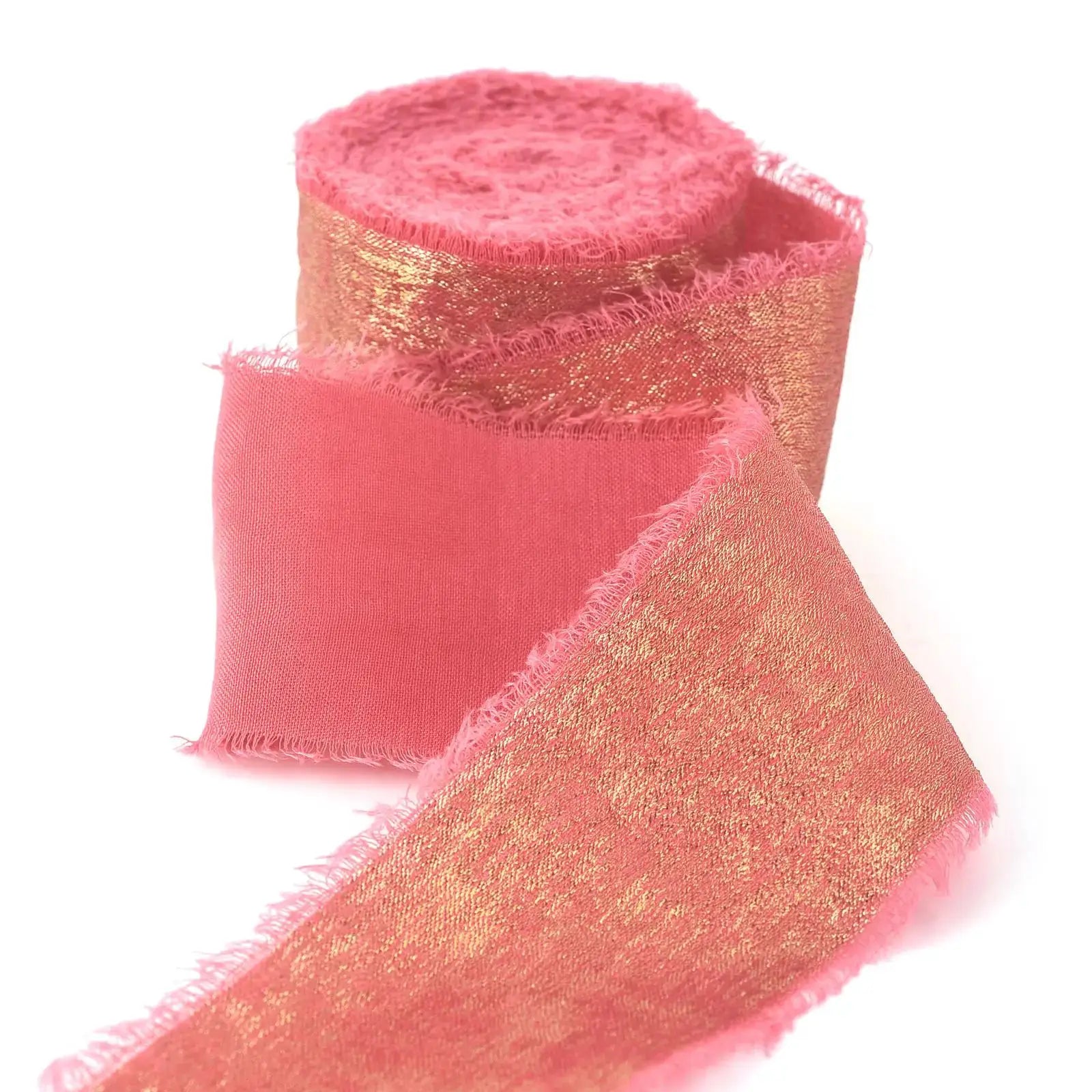 LuxeSilk 5M Silk Ribbon Roll Handmade Ripped Ribbon For Wedding Bouquets Gift Boxes And Decor