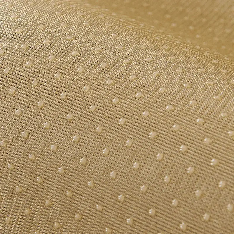 Solid color waterproof chenille sofa cushion cover in beige with dotted texture