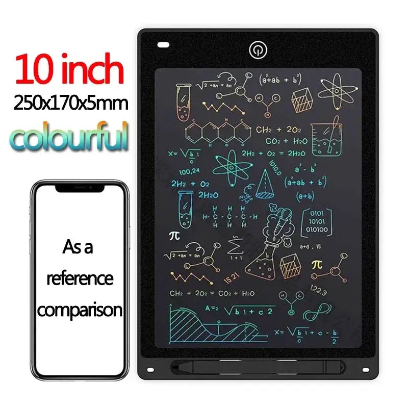 10 And 12 Inch LCD Writing Tablet For Kids Graffiti Sketchpad Handwriting Blackboard Toy Gift