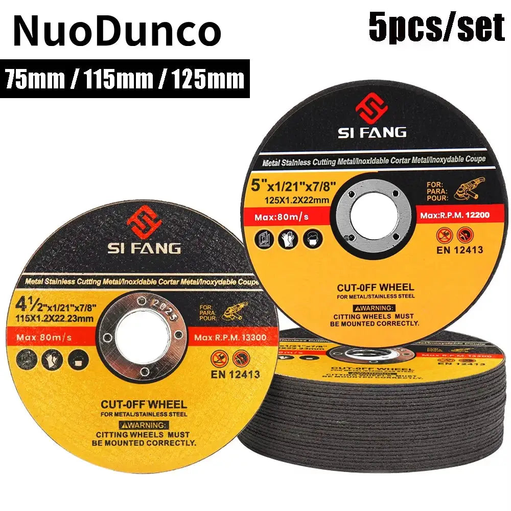 5 Piece Set Metal Cutting Discs For Angle Grinder 75mm 115mm 125mm Saw Blade Resin Grinding Wheel For Metal Wood