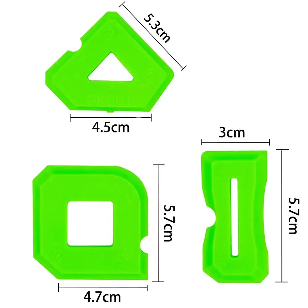 5-In-1 Silicone Scraper Squeegee Glue Remover Knife Caulking Tool Kit For Grout Crack Repair