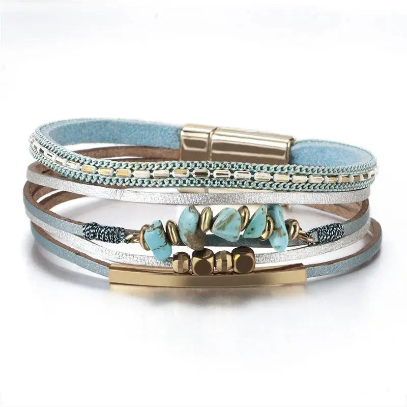 Bohemian Cowboy Chic Cross Bracelet Western Jewelry For Women Christian Religious Bracelet