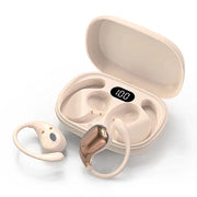 NovaTech Bluetooth 5.4 Ear Hook TWS Wireless Earphones HiFi Stereo Waterproof With LED Display And Long Standby