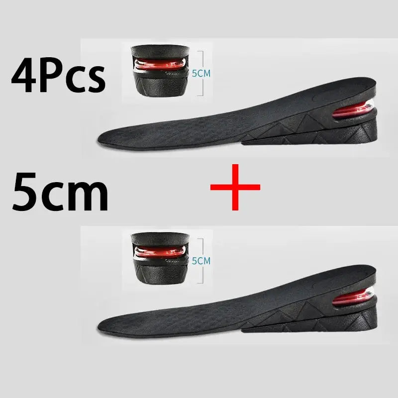 Invisible Height Increase Insole With Air Cushion Shoe Inserts Adjustable Cut To Fit Foot Pad Height Boost