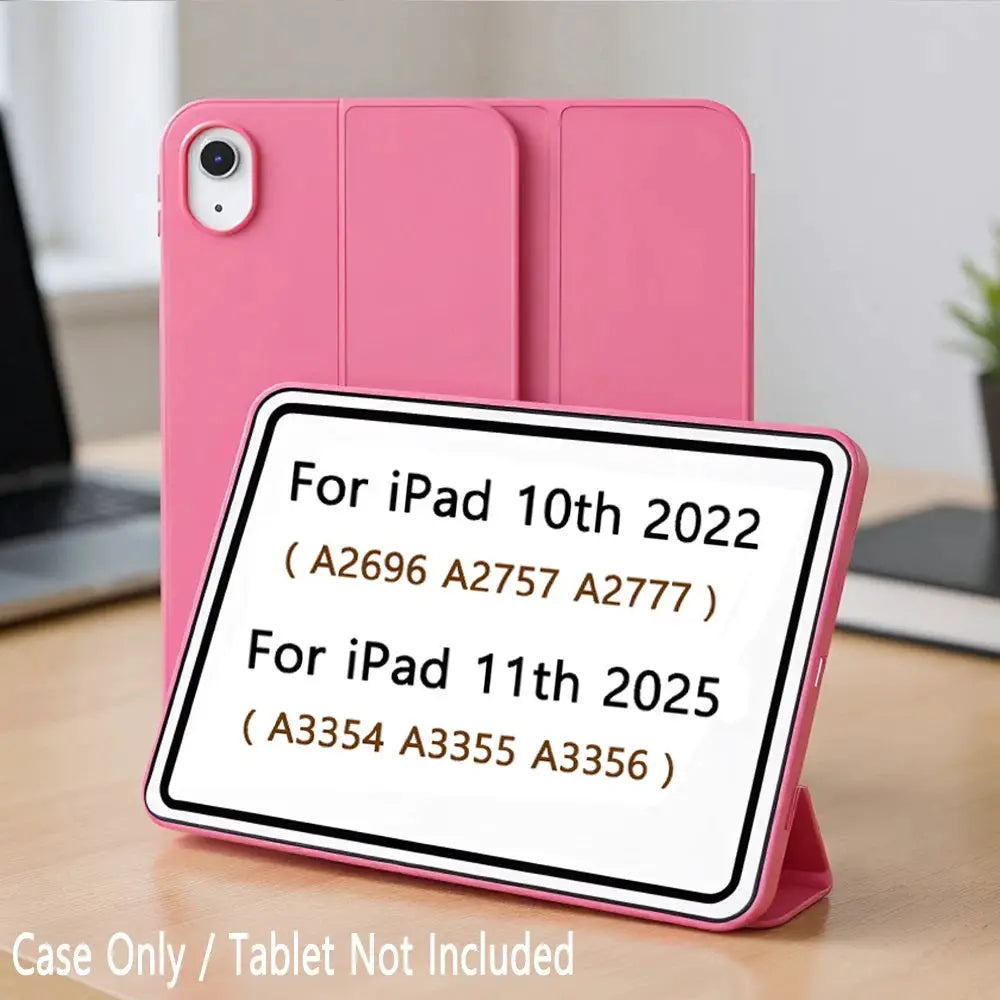 NovaCase Magnetic Slim Trifold Stand Cover For Ipad 11th Gen 2025 And 10th Gen 2022 Faux Leather Protection