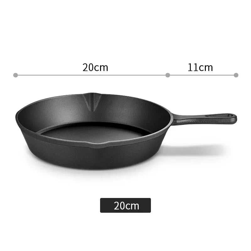 Cast Iron Frying Pan Set 14cm 16cm 20cm Nonstick Skillet Induction Compatible Breakfast Omelette Pancake Pan