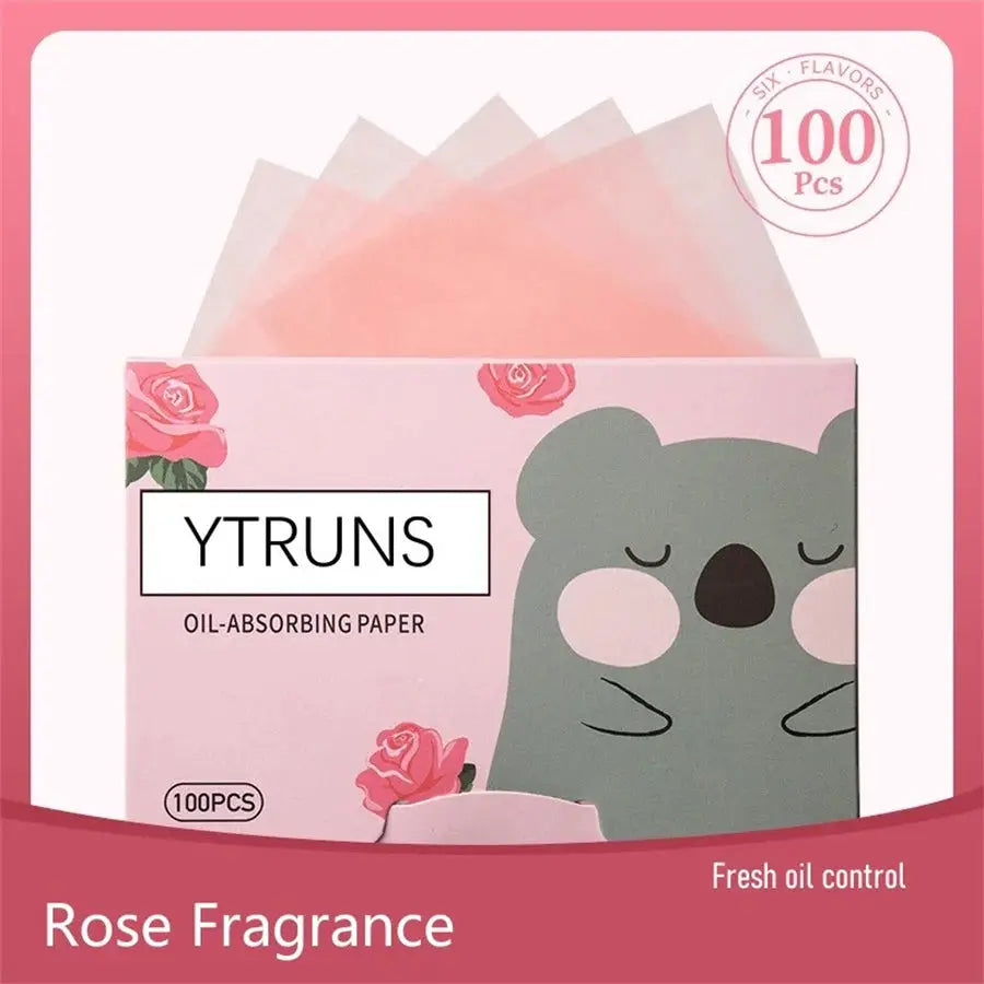 Fragrance Oil Absorbing Blotting Papers 100 Count Gardenia Chamomile Lavender Rose Bamboo Charcoal For Men And Women