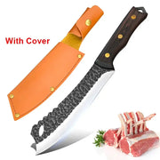 Handmade Kitchen Knife With Stainless Steel Blade And Wood Handle Chef Knife For Meat Slicing Fruit And Vegetable