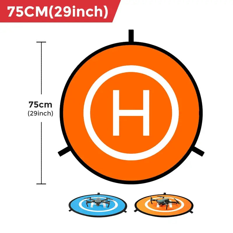 75 Cm Foldable Drone Landing Pad For Quadcopters Universal Waterproof Nylon Takeoff And Landing Mat Lawn Apron